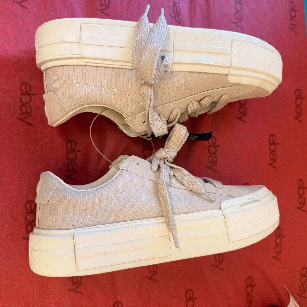 NEW Converse Chuck Taylor All Star Cruise Sneakers W12 M10.5 Beige PlatformRetro - Picture 11 of 15